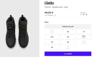 Botas de Piel para Hombre Clarks TRAILUP por 44.1€