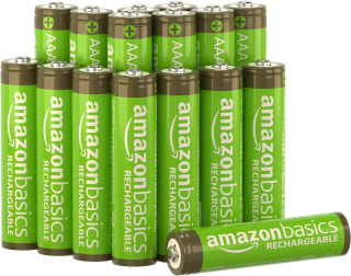 Amazon Basics AAA oplaadbare AAA-batterijen verpakking van 16 stuks 800 mAh voor €12,65 bij Amazon