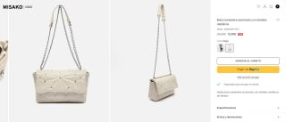 Bolso bandolera acolchado con detalles metálicos Naida por 12€