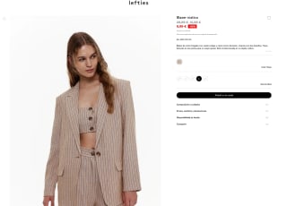 Blazer rústico Lefties Mujer por solo 9,99€