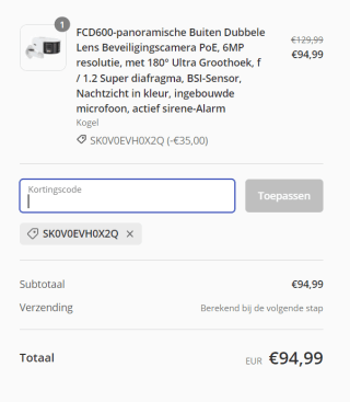 Annke FCD600 duolens 4K beveilingscamera voor €94,99