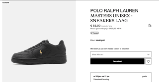 Polo Ralph Lauren Sneakers laag 'Masters Court' in Zwart voor €83 bij Zalando