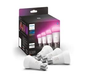4x Philips Hue White and Color Ambiance E27 Losse Lamp met Bluetooth voor €104,90 bij Proshop