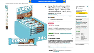 Barritas de Cereales 0% de Chocolate con Leche Bajo en Calorias 24 x 20gr por 6,59€