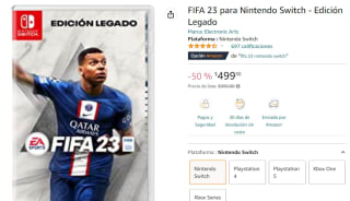 FIFA 23 Edición Legado - Nintendo Switch por $500