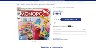 Juego de mesa Monopoly Builder por solo 9,99€