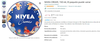 Crema hidratante Nivea de 150 ml por 1,98€ la de toda la vida