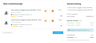 1+1 gratis op geselecteerde Histor lakken bij De Voordeelmarkt