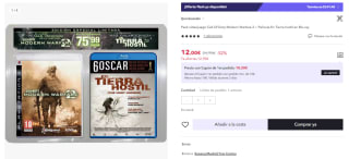 Pack videojuego Call Of Duty Modern Warfare 2 + Película En Tierra hostil en Blu-ray por 12€ (Cuenta Nueva 6€)