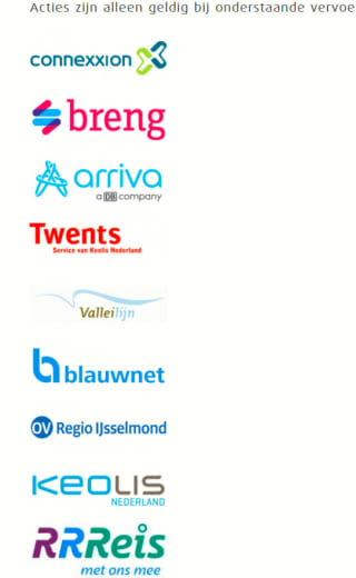 Dagkaart voor de bus & regionale trein voor €12 via Ervaarhetov