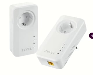 Zyxel PLA6457-2400 Powerline Kit Ethernet-adapter 2 stuks voor €39,95 bij Ibood