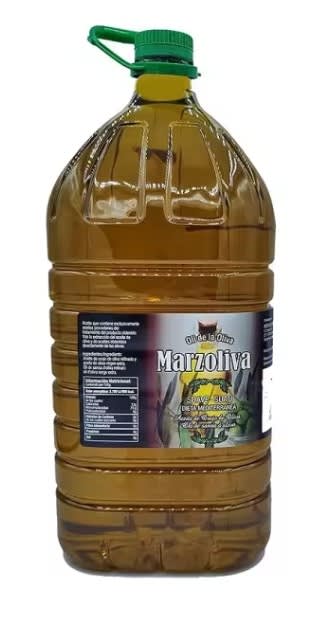 Aceite Marzoliva suave 5 litros por 14,63€.