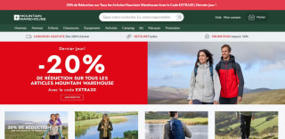 20% de réduction sur tout le site