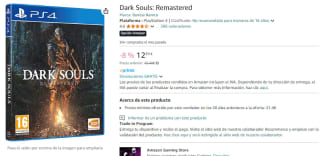 Videojuego Dark Souls: Remastered PS4 por 12,39€