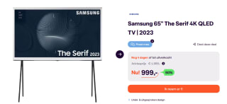Samsung The Serif QE65LS01B - 65 inch - 4K QLED - 2023 voor €999 bij iBOOD