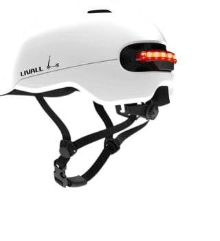 Casco - Livall C20, Luz trasera, Talla L, 56 - 61 cm, Blanco por 39.99€