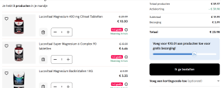 1+2 gratis op alle Lucovitaal Magnesium producten bij de Etos