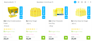 1+1 gratis op verzorging van Zwitsal bij Plein