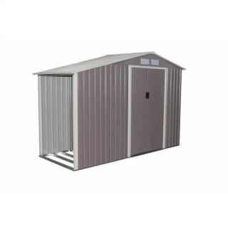 Caseta de metal con leñera por 159€