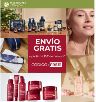 Envío gratis a partir de 15€ de compra desde Yves Rocher