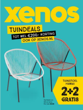 2+2 gratis op tuinstoel Hawaii bij Xenos