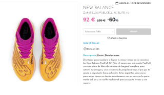 Zapatillas de Mujer New Balance FUELCELL RC ELITE V2 por 92€