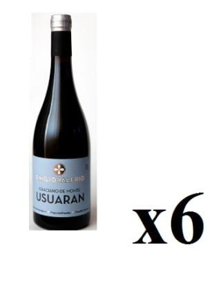 6 Botellas de Emilio Valerio Usuaran Graciano de Monte 2018 por 44€