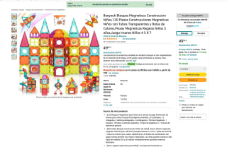 Bloques Magneticos Construccion Beeyouk 120 Piezas por solo 27,49€