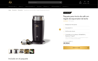 Cápsulas de Café con Espumador gratis por 39,90€