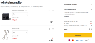 1+1 gratis op make-up kwasten en accessoires bij HEMA