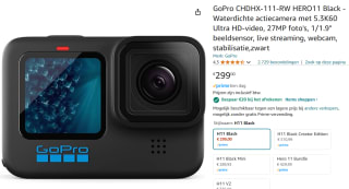 GoPro Hero 11 Black action cam voor €399 bij Amazon