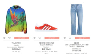 20% korting op geselecteerde heren mode bij Yoox