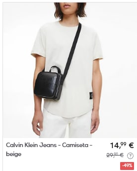 CALVIN KLEIN - Camisetas por menos de 15€