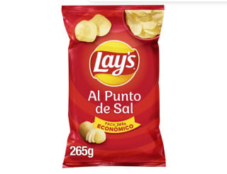 9 Paquetes Patatas fritas al punto de sal Sin Gluten bolsa 265g por 12,34€