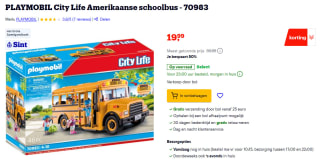Playmobil City Life Amerikaanse Schoolbus (70983) voor €19,99 bij Bol