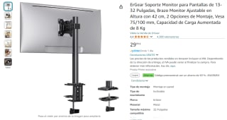 Soporte Monitor para Pantallas de 13-32 Pulgadas por 14,99€