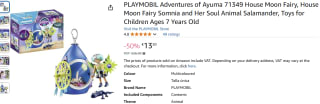 PLAYMOBIL Adventures of Ayuma 71349 House Moon Fairy voor €13,50 bij Amazon ES