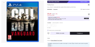 Juego PS4 Call of Duty: Vanguard 31.95€ (Cuenta Nueva 19.45€)