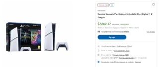 Combo PS5 Slim Digital + 2 Juegos en oferta en Sam's