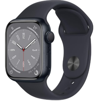 Montre Connectée Apple Watch Series 8 41 mm - GPS, Fourni avec Boîtier, Aluminium Minuit à 291,71€