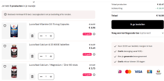 1+2 gratis op geselecteerde Lucovitaal vitamine bij de Etos