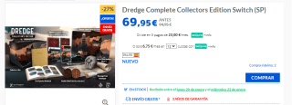 Dredge Complete Collectors Edition Switch por 69,95€