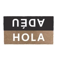 2ud Felpudos Base Goma Antideslizante Material Fibra de Coco 100% Natural por 10,08€