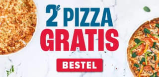 De 2e Pizza gratis bij Domino's
