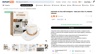 Calentador de Taza USB Inteligente por 1,99€