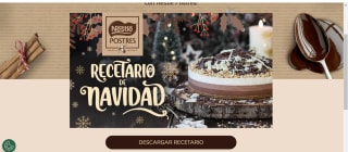 Recetario navideño de postres con Nestlé