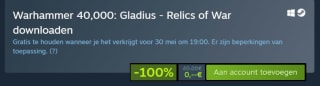 Warhammer 40,000: Gladius - Relics of War gratis bij Epic games