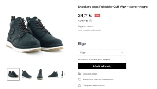 Sneakers altas Pallasider Cuff Wp+ por 34,99€