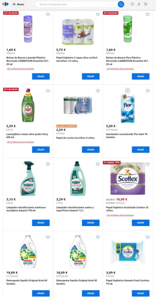 2×1 Acumulación Club en Droguería y Limpieza.