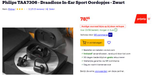Philips TAA7306 in-ear sport oordopjes voor €78,95